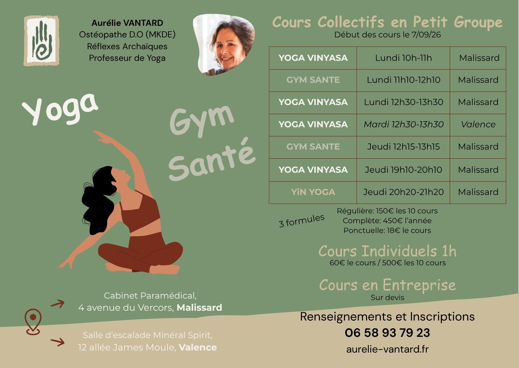 Cours Yoga et Gym Santé 2026-27